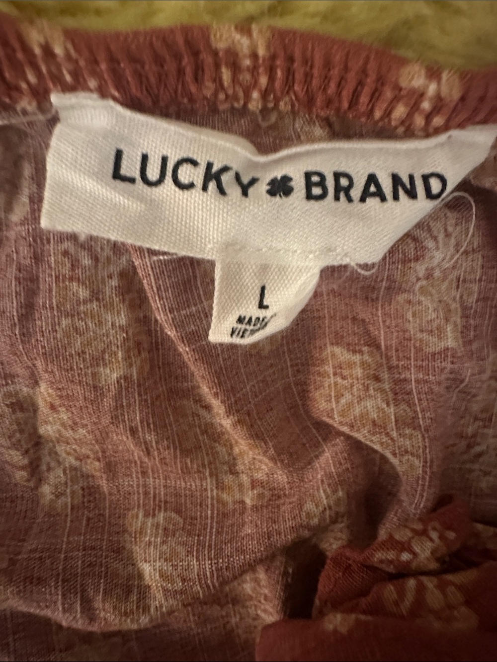 Boho Lucky Brand Mauve Print Ruffle-strap Midi Dress - Picture 5 of 7